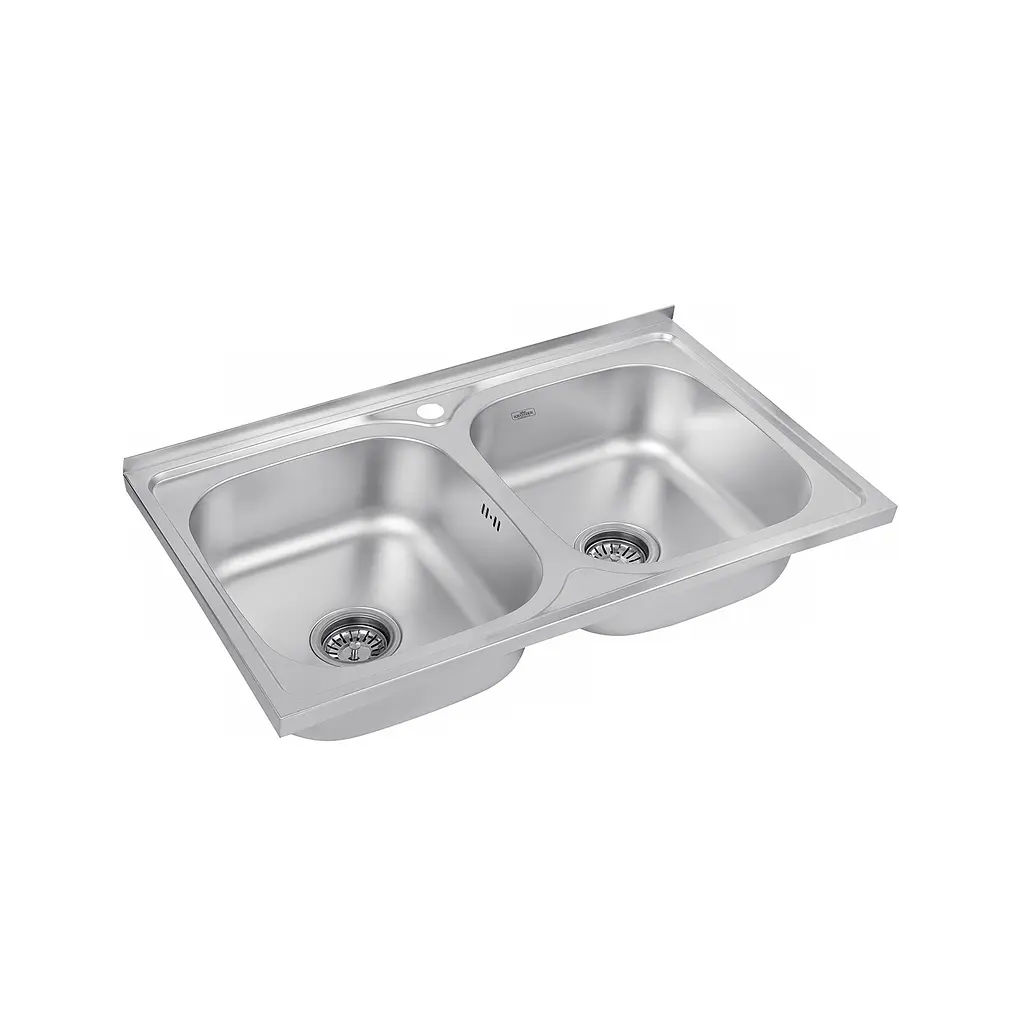Кухонна мийка Kroner KRP Satin - 5080Z (0,8 мм) (CV022822) - фото 2