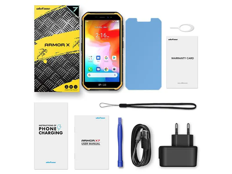 Смартфон UleFone Armor X7 2/16GB Orange - фото 6