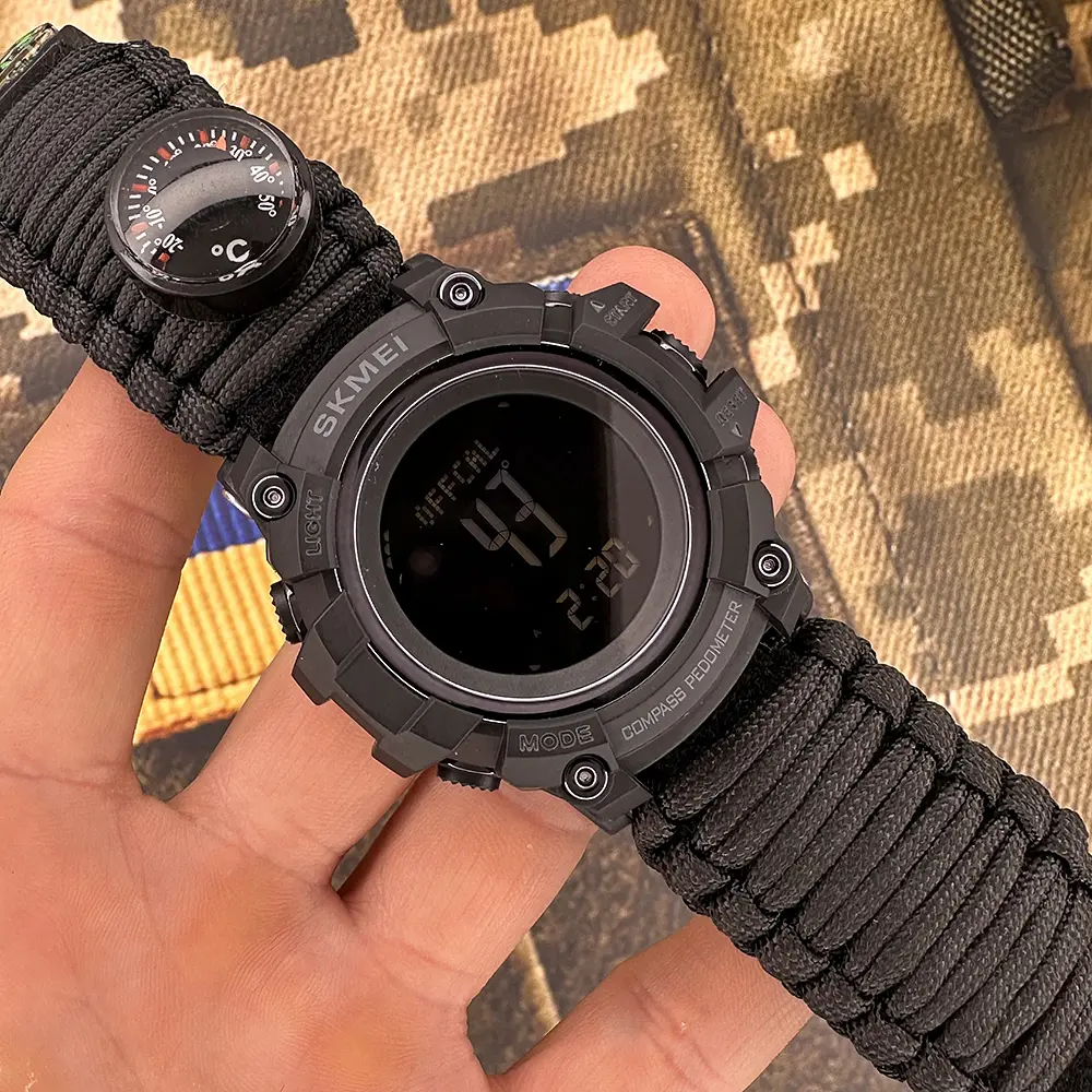 Наручные часы мужские 1356BK Black Tactic Compass Skmei acs0030795 - фото 3