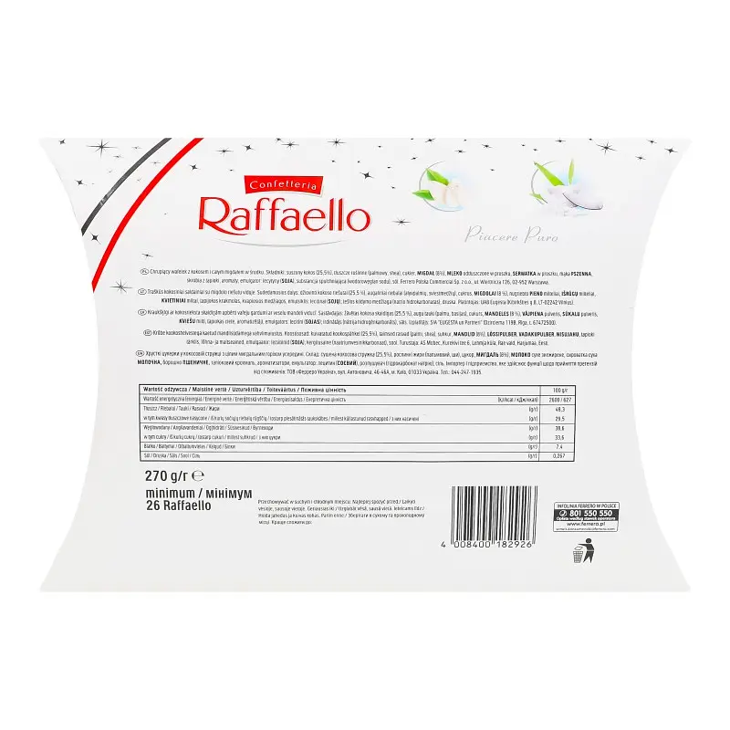 Цукерки Raffaello Конверт 270 г - фото 2
