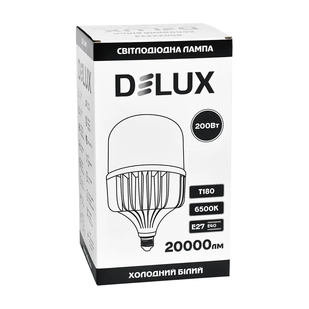 Лампочка Delux T180_200Вт Е27/E40 6500K 230В (90023333) - фото 2