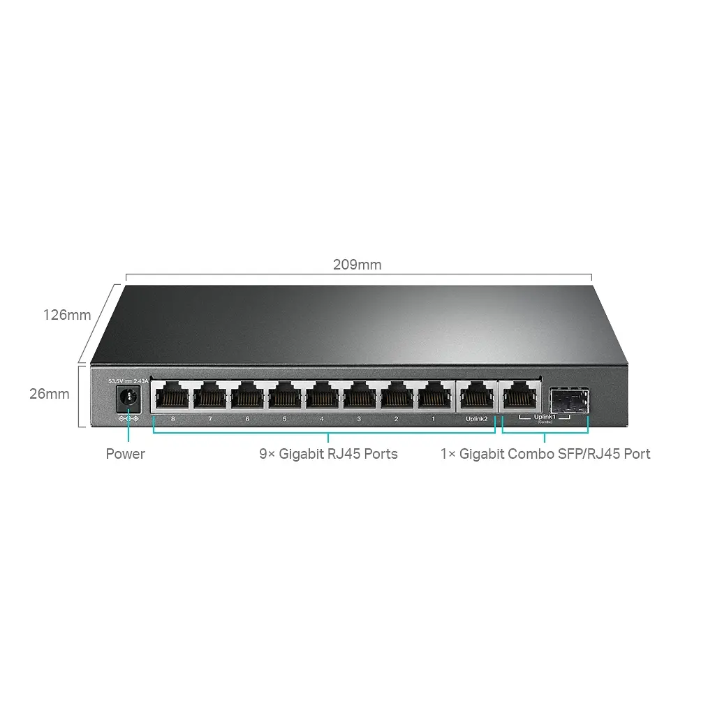 Комутатор мережевий TP-Link TL-SG1210MPE - фото 3