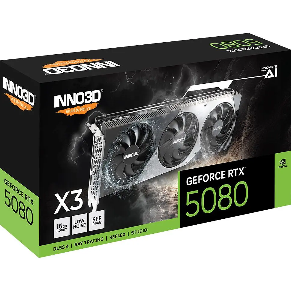 Відеокарта Inno3D GeForce RTX 5080 16GB X3 (N50803-16D7-176068N) EU [127200] - фото 11