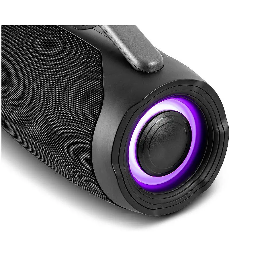 Портативная колонка бумбокс REAL-EL X755-PSS Boombox 70W Bluetooth TWS, RGB, Black - фото 5
