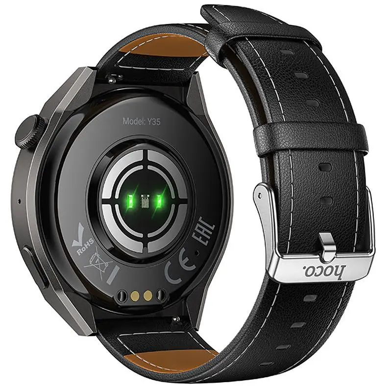 Смарт-годинник Hoco Y35 Smart sports watch (call version) Black - фото 2