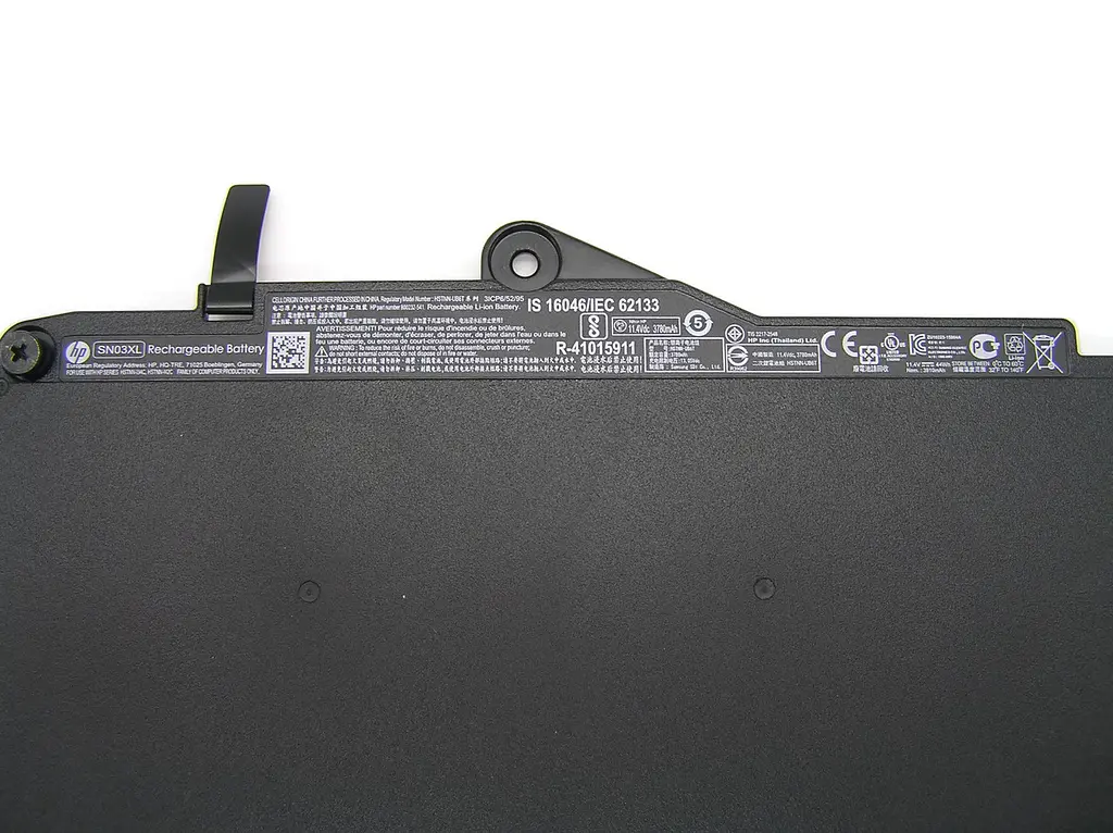 Акумулятор для ноутбука CNP HP EliteBook 820 G3 SN03XL, 44Wh (3910 mAh), 3cell, 11.4V, Li-Po, чорний - фото 2