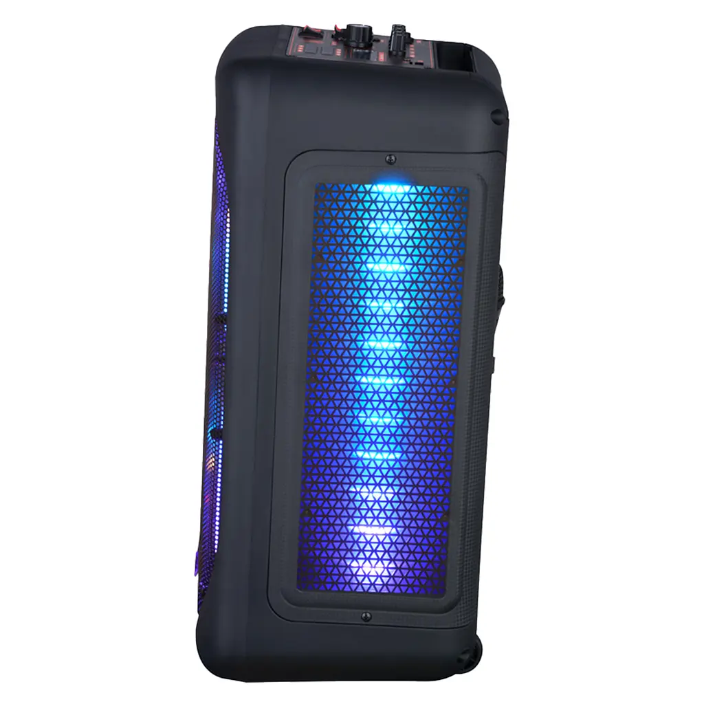 Портативная колонка BIG JB X828 два радио микрофона, караоке - фото 3