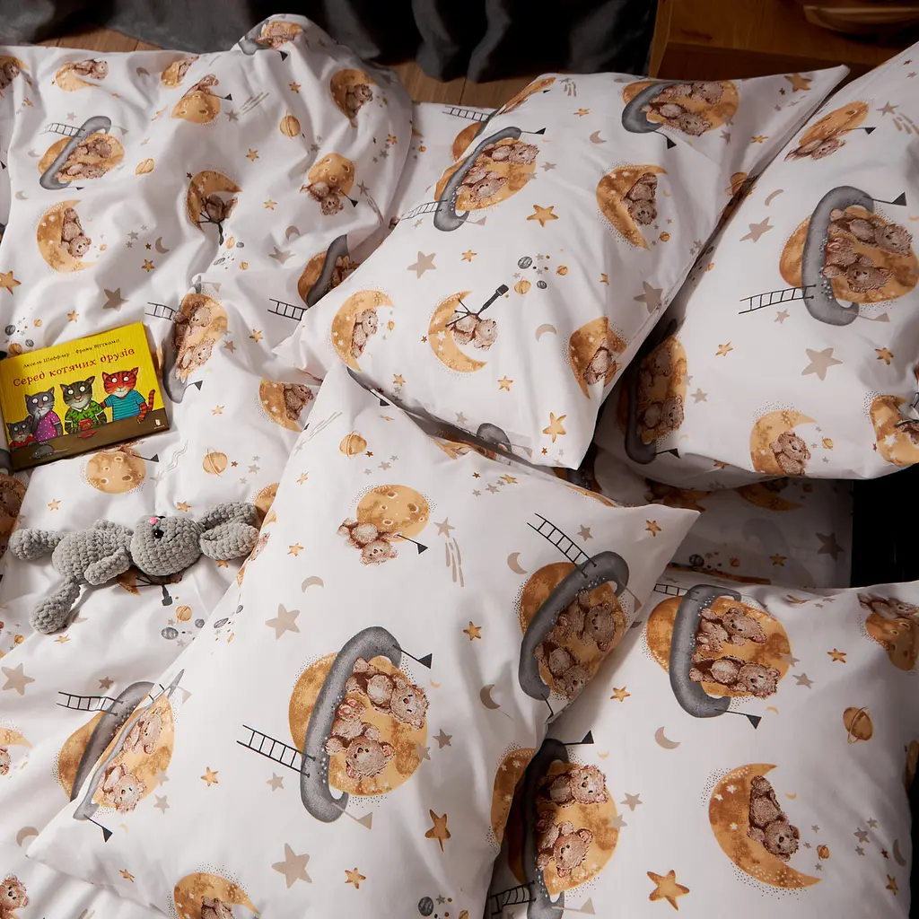 Набор наволочек Moon&Star Бязь Gold Люкс Teddy Dreams 60х60 см 2 шт - фото 4