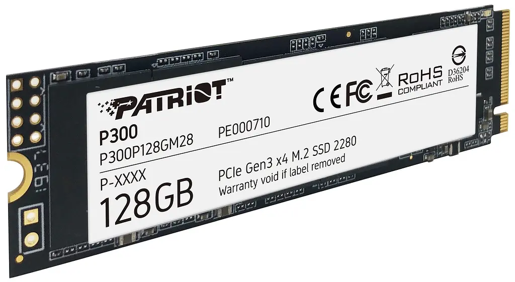 Накопичувач SSD 128GB Patriot P300 M.2 2280 PCIe 3.0 x4 NVMe TLC (P300P128GM28) - фото 2
