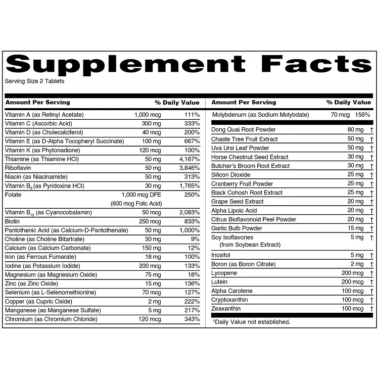 Спортивні вітаміни для жінок Rule 1 Women's Train Daily Sports Multi-Vitamin 60 таблеток - фото 2