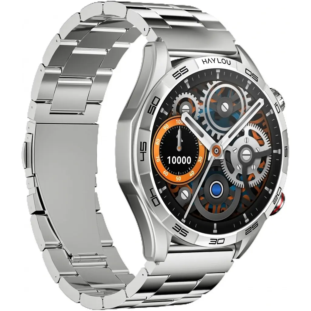 Смарт-годинник Haylou Solar 5 [LS20] Silicone+ Stainless steel strap Silver [124035] - фото 2