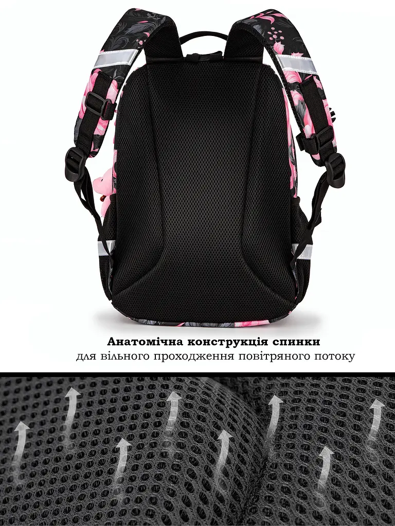 Шкільний рюкзак School Standard 375 гр 17 літрів Рожевий - фото 6