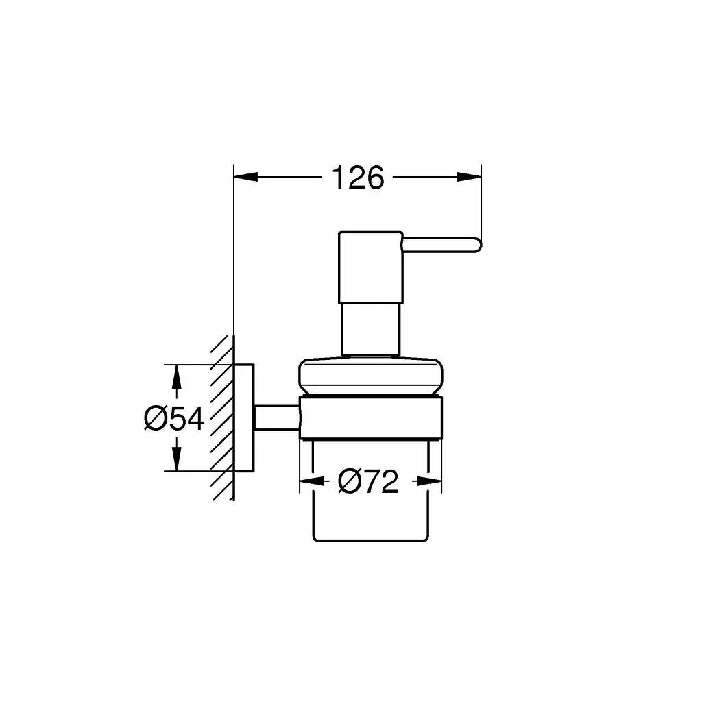 Дозатор для рідкого мила Grohe QuickFix Start 411952430, Чорний матовий - фото 2