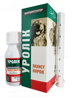 Суспензія для собак і котів при захворюваннях сечовидільної системи ЗооХелс Уролік, 50 мл
