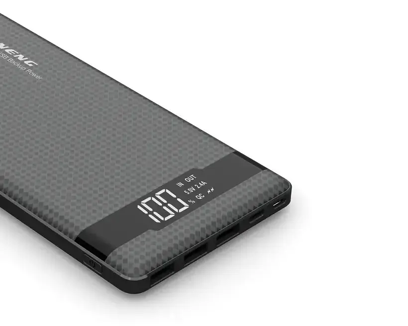 Внешний аккумулятор Power Bank Pineng PN-962 20000mAh (Черный) - фото 3