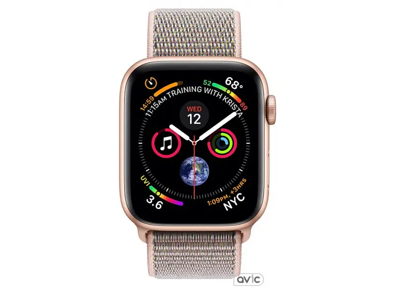 Смарт-годинник Apple Watch Series 4 GPS 44mm Gold Alum. w. Pink Sand Sport l. Gold Alum. (MU6G2) - фото 2