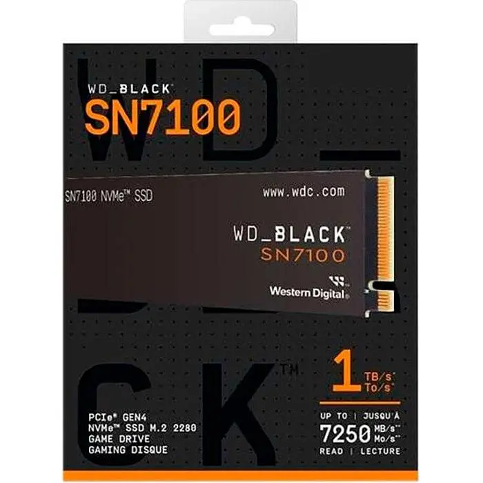 Твердотільний накопичувач SSD 1Tb Western Digital Black SN7100 M.2 2280 PCI-E 4.0x4 (WDS100T4X0E) - фото 3