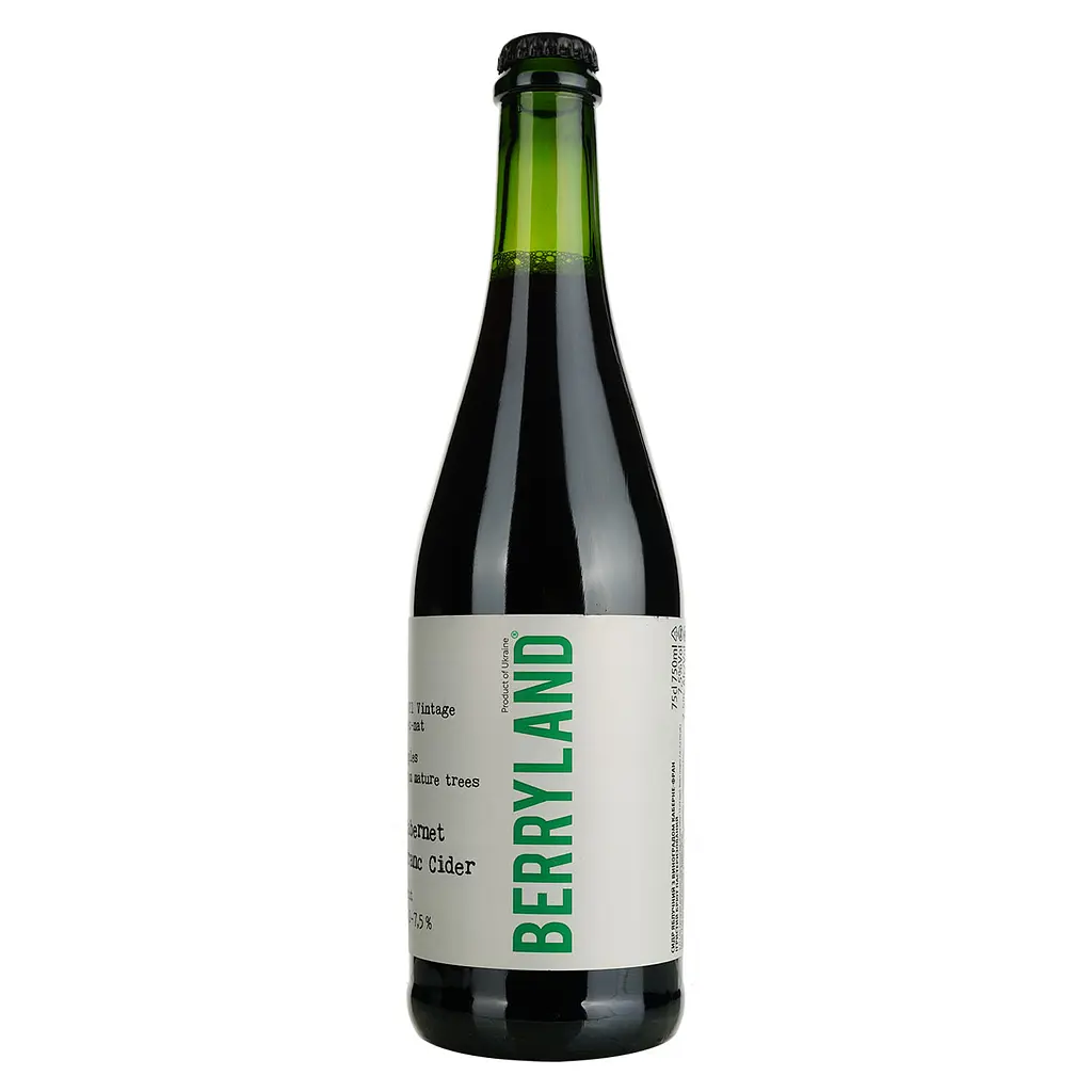 Сидр Berryland Лавка Традицій Cabernet Franc яблуко-виноград ігристий брют 7.5% 0.75 л - фото 3