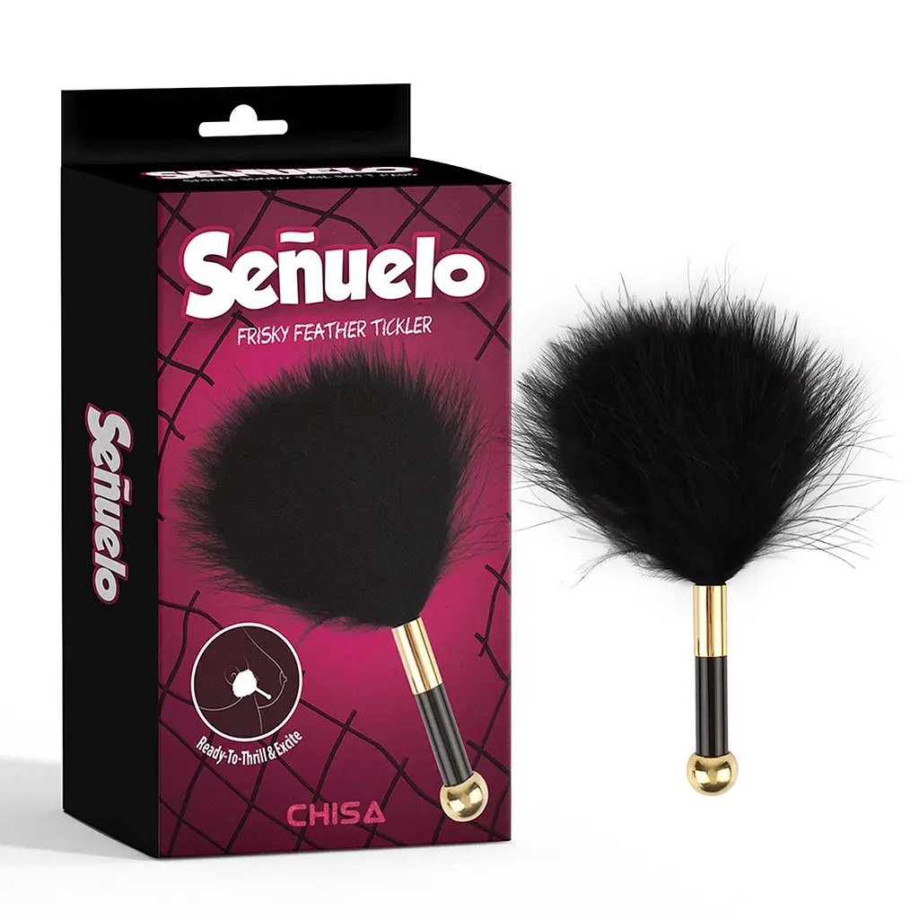Перо-тиклер Chisa Senuelo Frisky Feather Tickler черный - фото 2