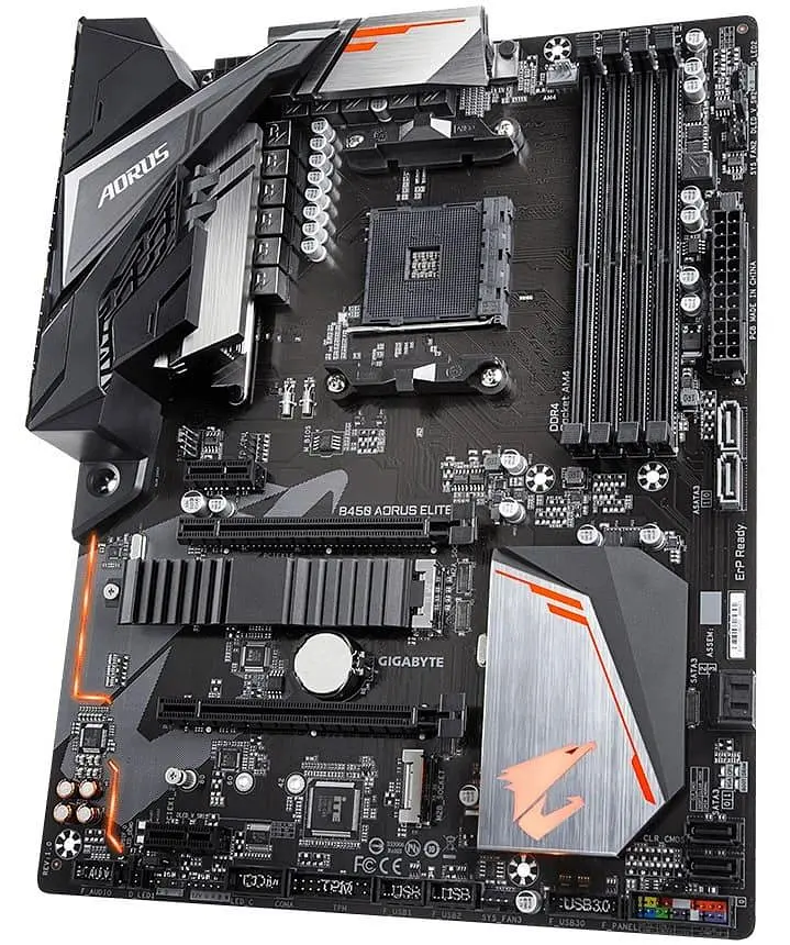 Материнська плата Gigabyte B450 Aorus Elite (B450 Aorus Elite) (Socket AM4, AMD B450, ATX) Б/в - фото 3