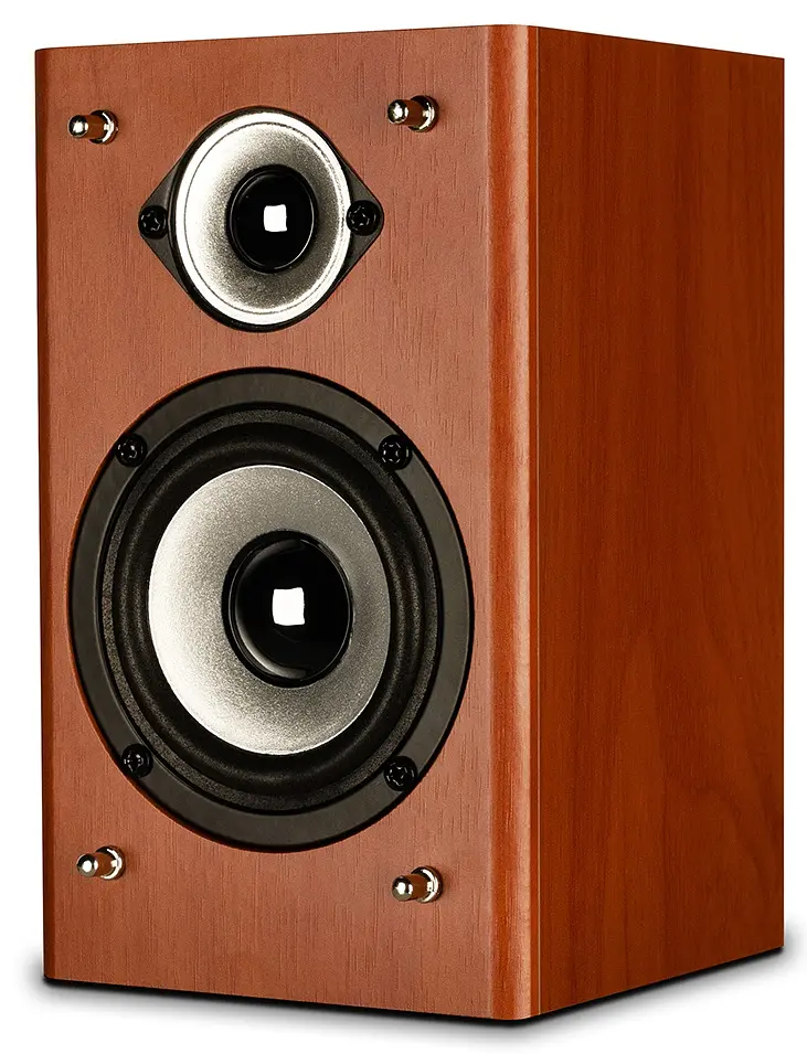 Колонки 2.0 Gemix TF-5 Cherry 2 x 5 Вт МДФ живлення від мережі 220V керування ззаду - фото 4