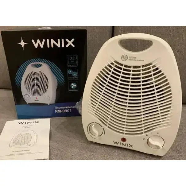 Тепловентилятор Winix FM-0901 підлоговий обігрівач дуйчик 2000 Вт білий - фото 4