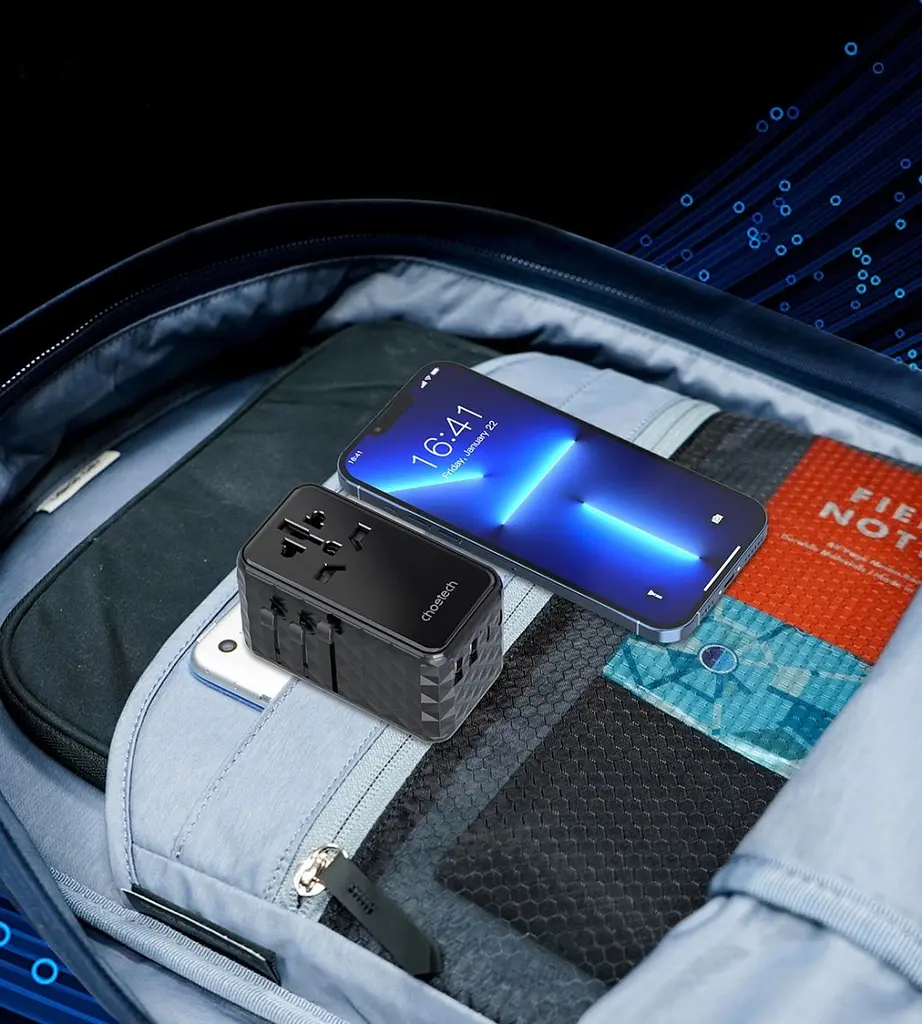 Зарядное устройство Choetech 4xUSB 100W PD (2хUSB-C+2хUSB-A) сharger diamond model черный (PD6028-BK) - фото 3