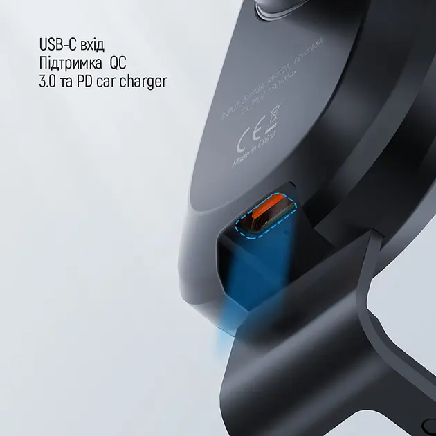 Тримач для телефону ColorWay Air Vent Car Wireless Charger 15W Black - фото 5