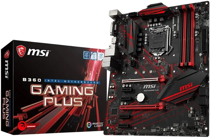 Материнська плата MSI B360 Gaming Plus LGA 1151v2 (B360 GAMING PLUS) Б/В