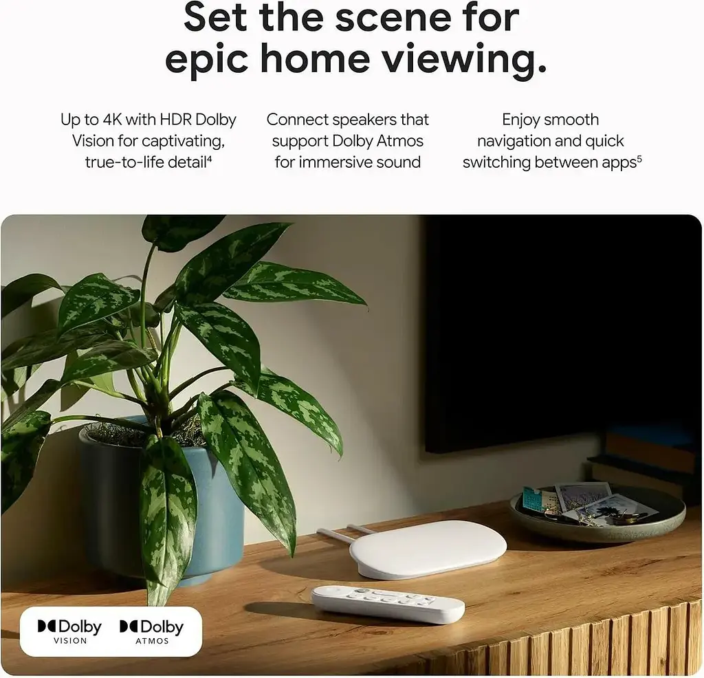 Смарт ТВ Google TV Streamer 4K Porcelain - фото 5
