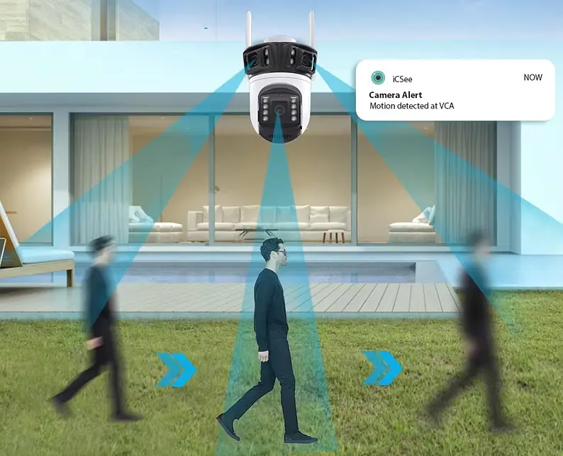 Вулична WiFi IPкамера Besder XM56  9Мп  3 об'єктиви Zoom 6-кратний  IcSee - фото 5