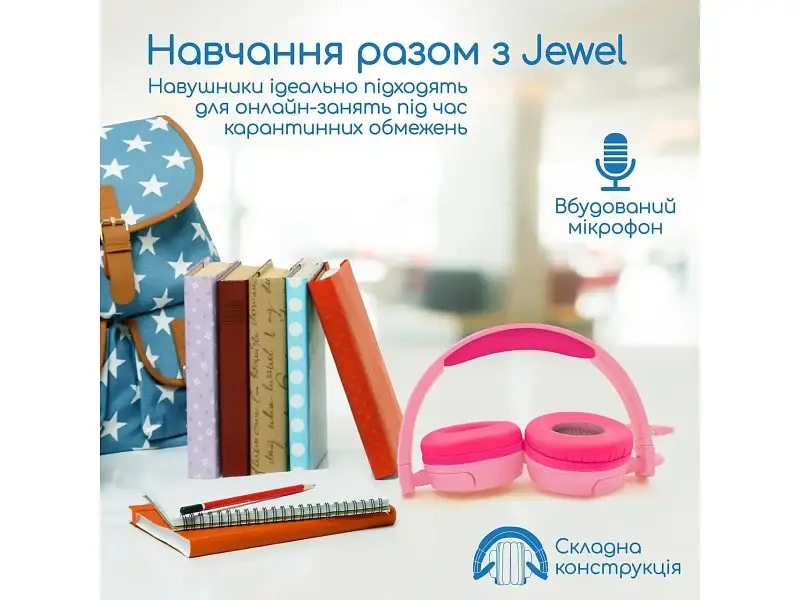 Навушники Promate Jewel Bubblegum (jewel.bubblegum) - фото 6