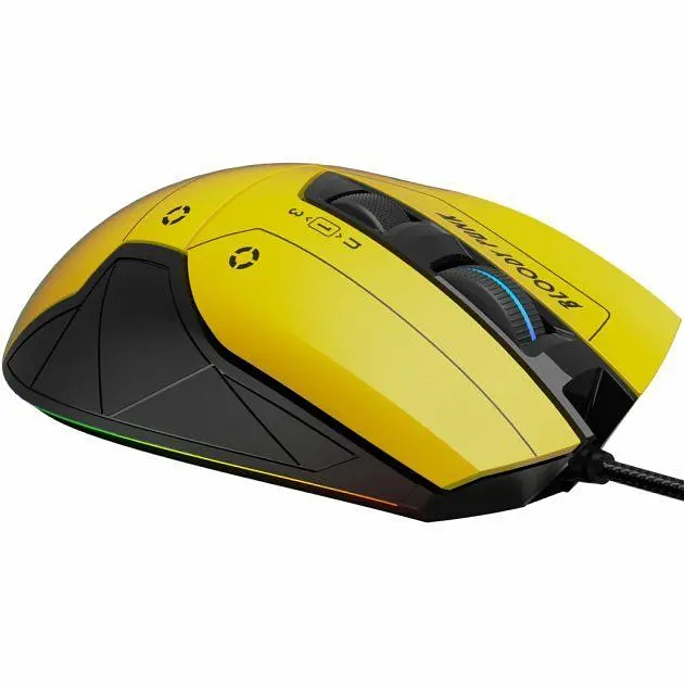 Миша A4Tech Bloody W70 Max (Punk Yellow) [68610] - фото 5