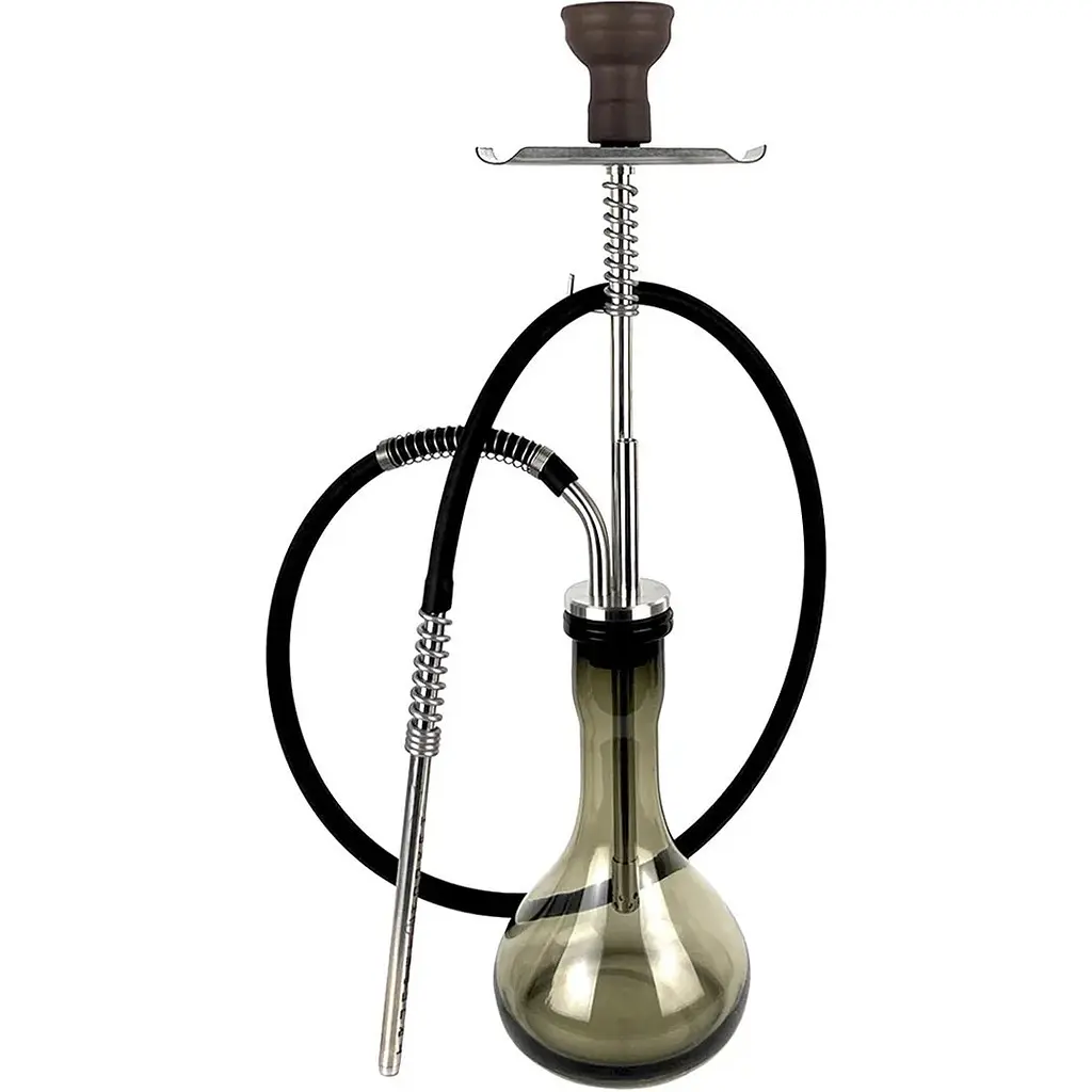 Кальян Trumpet Hookah Silver (колба Drop Brown) - фото 2