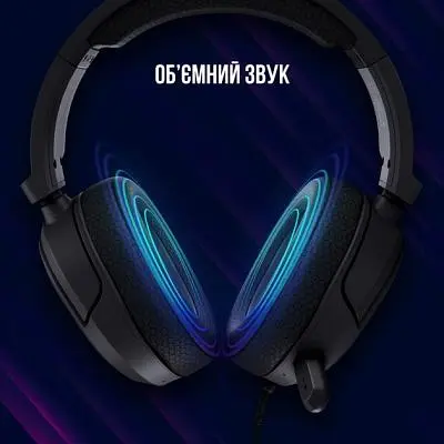 Навушники Lorgar Kaya 460 Gaming RGB USB Black (LRG-GHS460) - фото 7