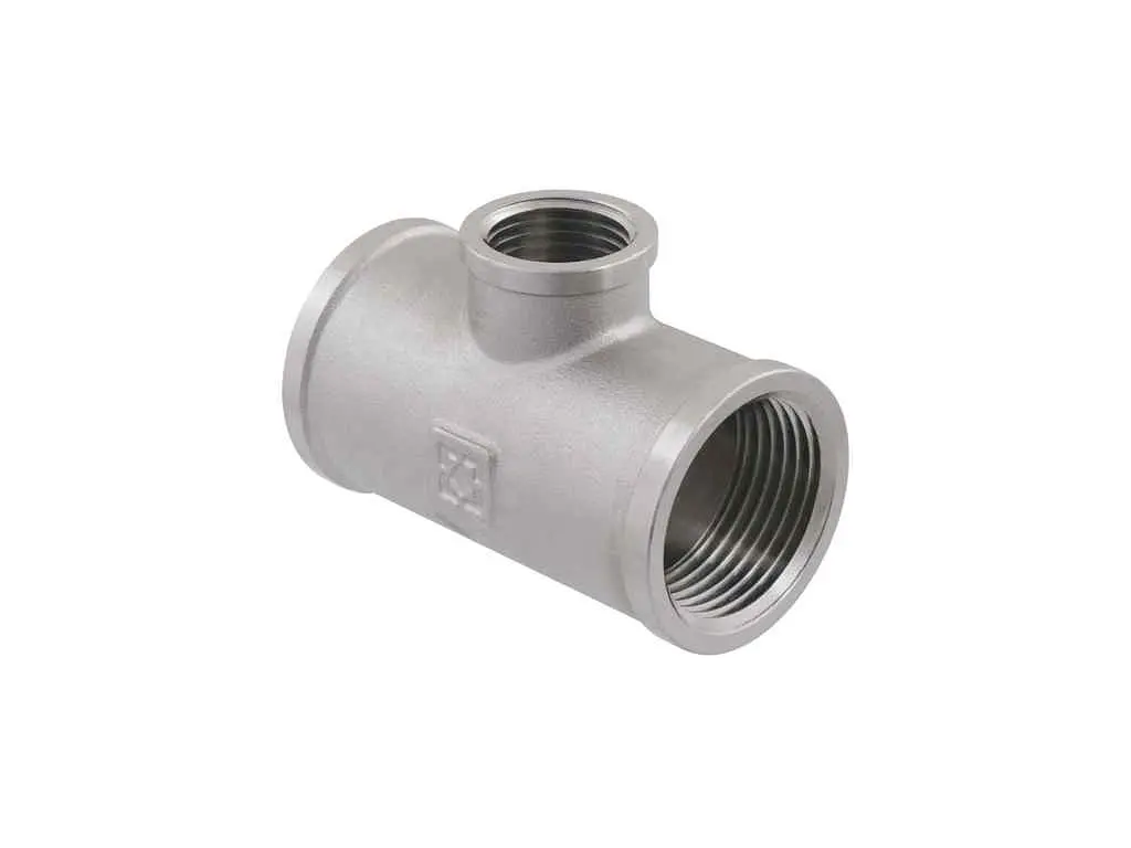 Трійник RAFTEC 1"Вх1/2"Вх1"В латунь, ВВВ, DN25х15х25, нікель, TVVV030103 - фото 3