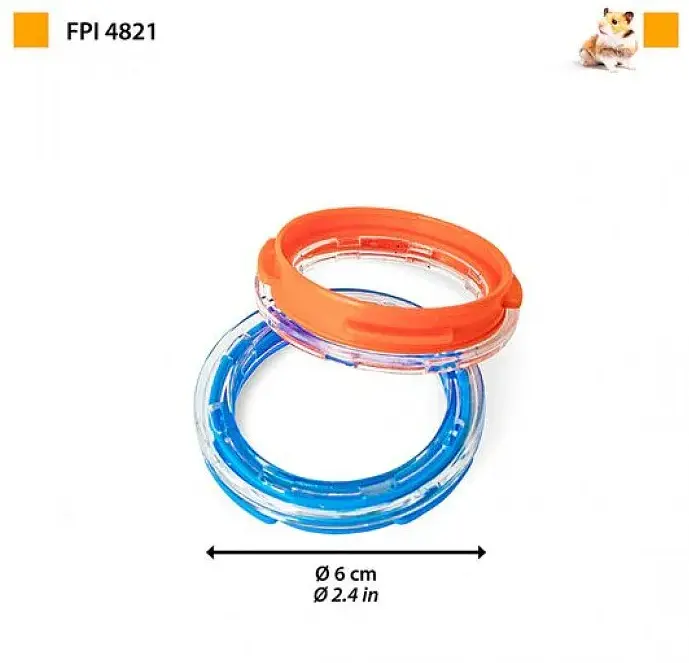 Пластиковий з'єднувач для кліток Ferplast FPI 4821 Tube Attachments Ø 6 см 84821099 - фото 2