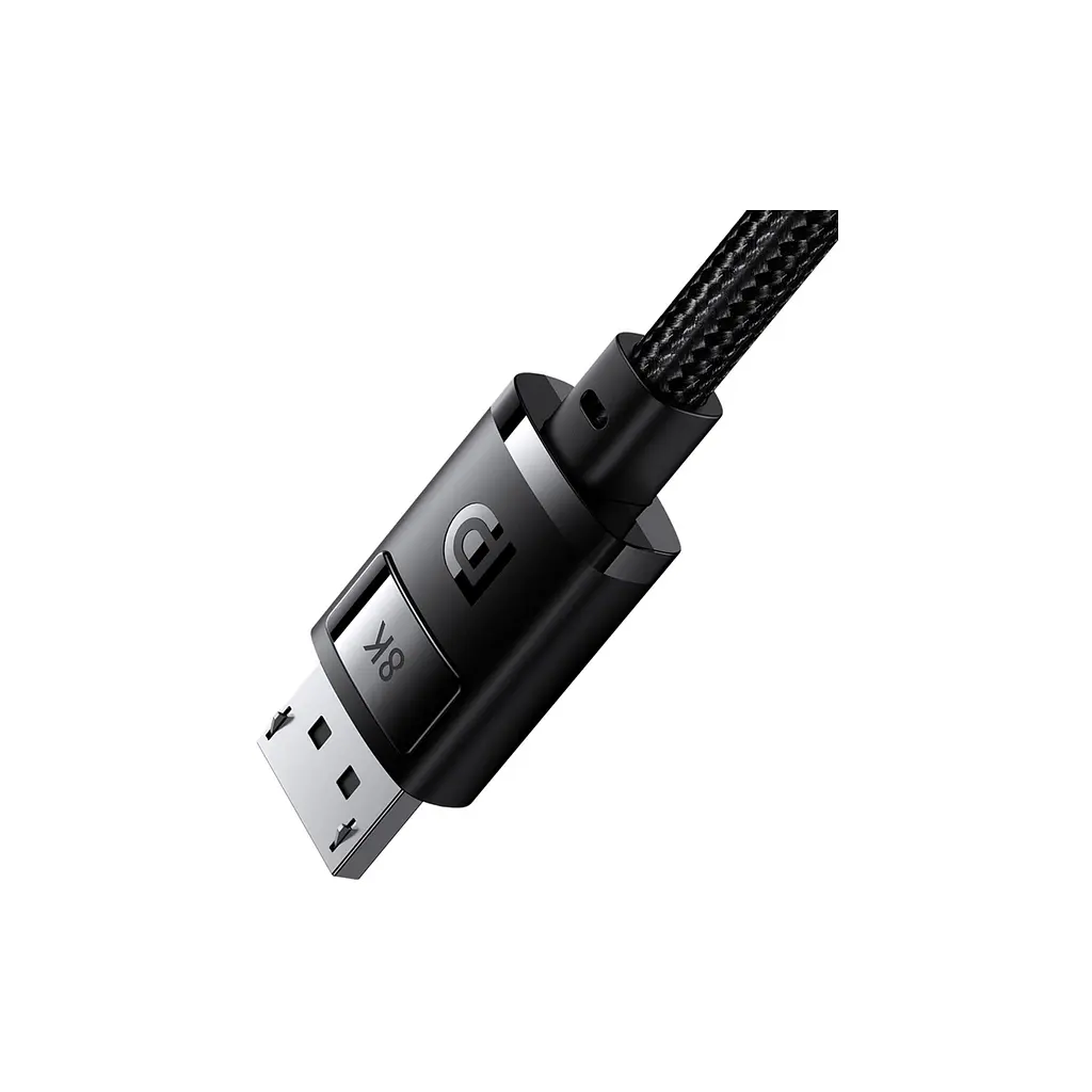 Кабель мультимедійний Baseus DisplayPort M - DisplayPort M 8K чорний 2 м (B00633706111-02) - фото 3