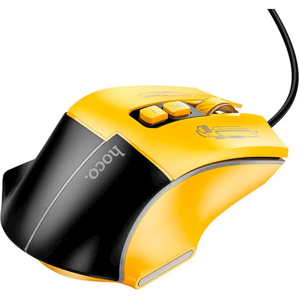 Миша Hoco GM31 Overlord Luminous Yellow [128614] - фото 3