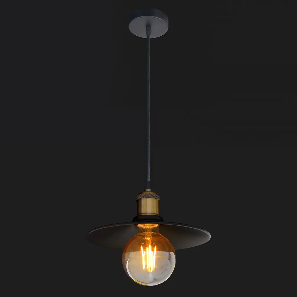 Люстра подвесная Brille Е27 60W BK (BL-275S/1) - фото 3