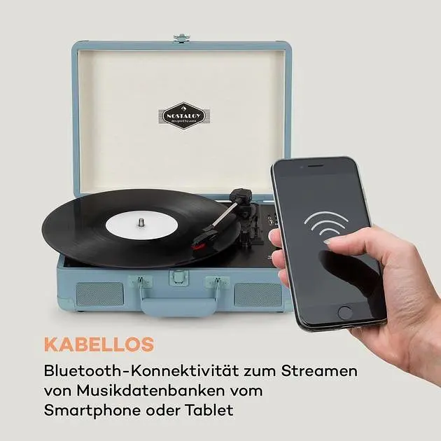 Програвач вінілу Auna Peggy Sue BT (10035750) - фото 3