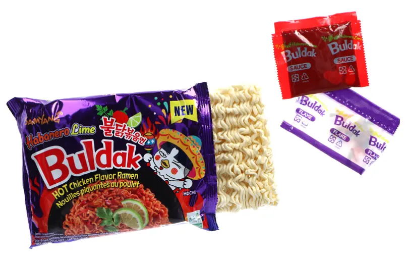 Локшина швидкого приготування Samyang Buldak Habanero Lime Flavour Instant Noodles 135г - фото 2
