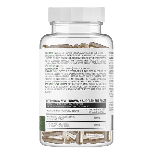 Натуральна добавка OstroVit Vege Green Tea 90 вегакапсул - фото 2