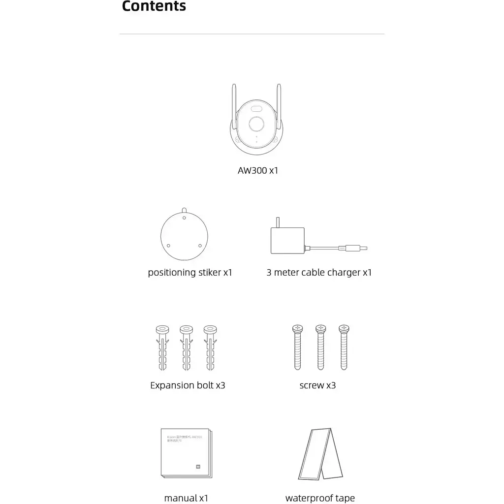 Камера видеонаблюдения Xiaomi Mi Outdoor Security Camera AW300 Global EU [79956] - фото 6