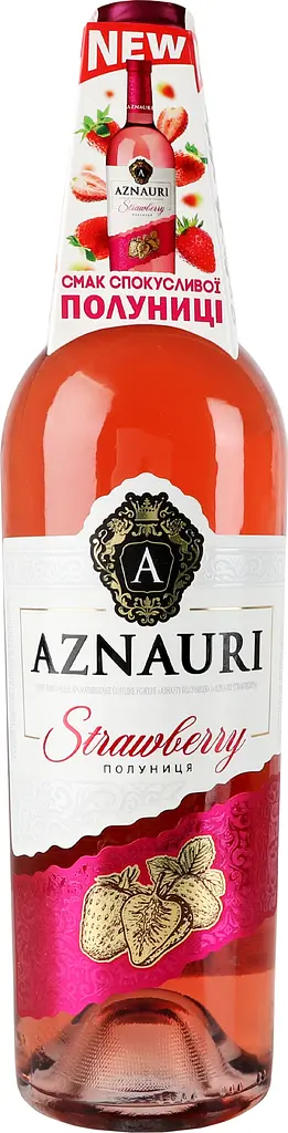 Вино Aznauri Strawberry рожеве солодке 0.75 л - фото 6