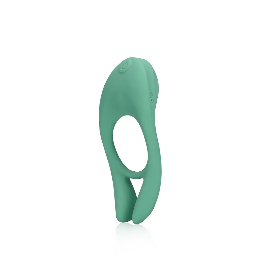 Кільце ерекційне Loveline Pointed Cock Ring 10.7 см (зелений) - фото 8