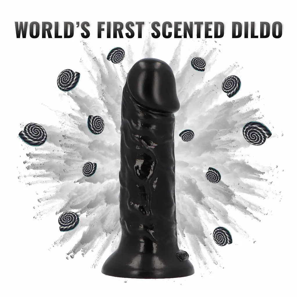 Фалоімітатор з ароматом лакриці Toyz4lovers Delicious Dildo Liquorice, 15 см - фото 3