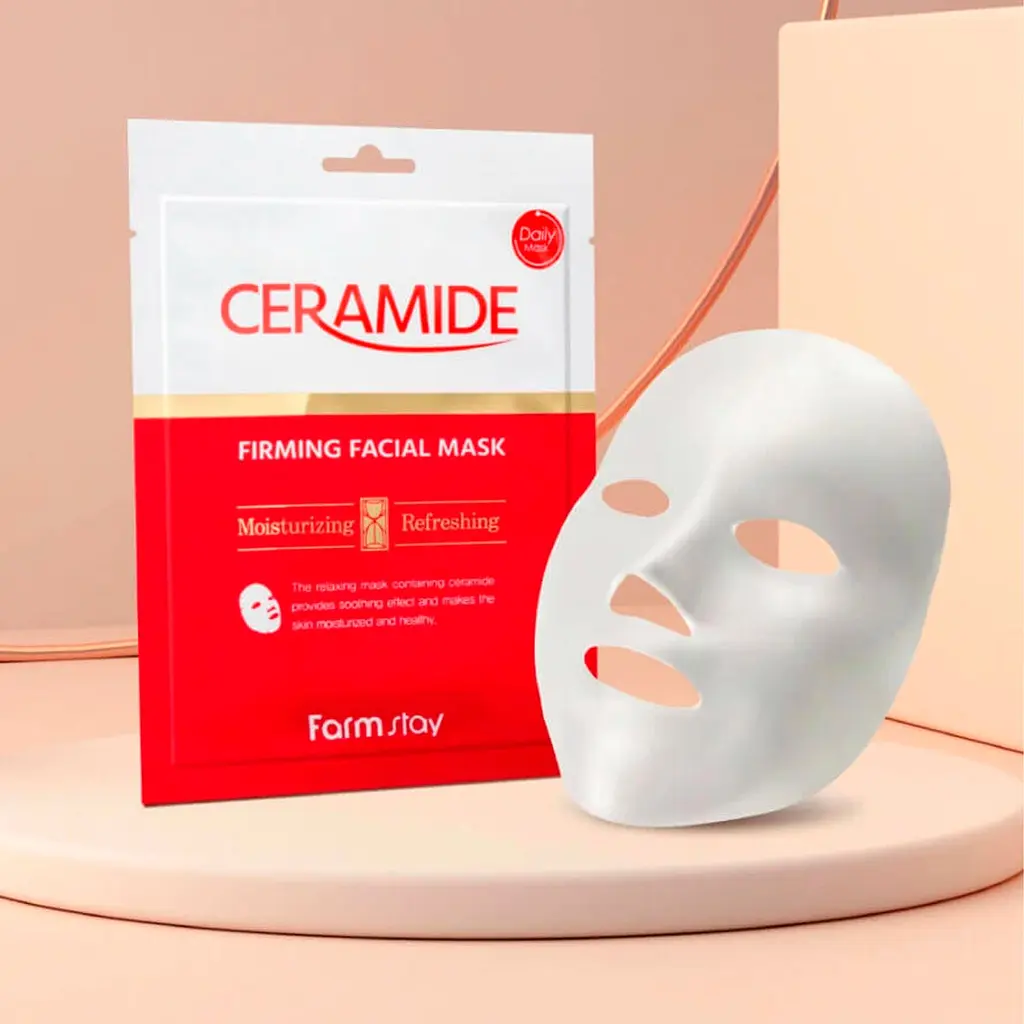 Набор масок для лица FarmStay Ceramide Firming Facial Mask 10 шт. - фото 5