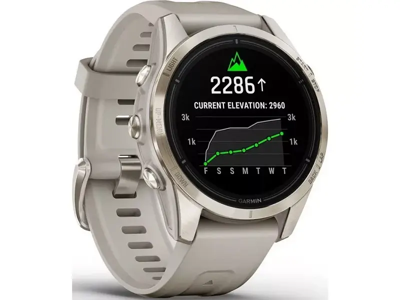 Смарт-годинник Garmin Epix Pro Gen 2 Sapphire 42mm Soft Gold w. Light S. Band (010-02802-10/11) - фото 2