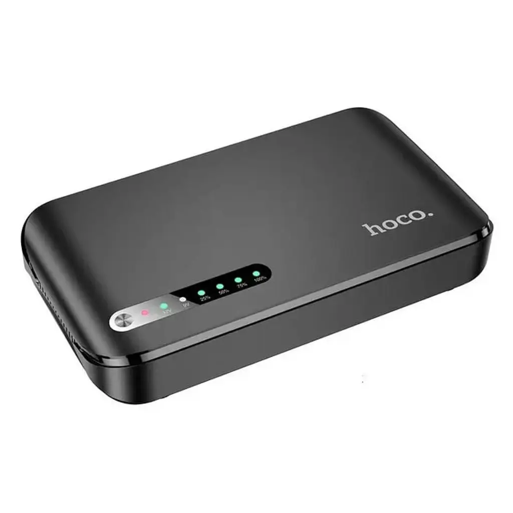 ИБП для Роутеров Hoco DB62 20000 mAh 5V/9/12V 1A/1C Smart Mini UPS черный - фото 2